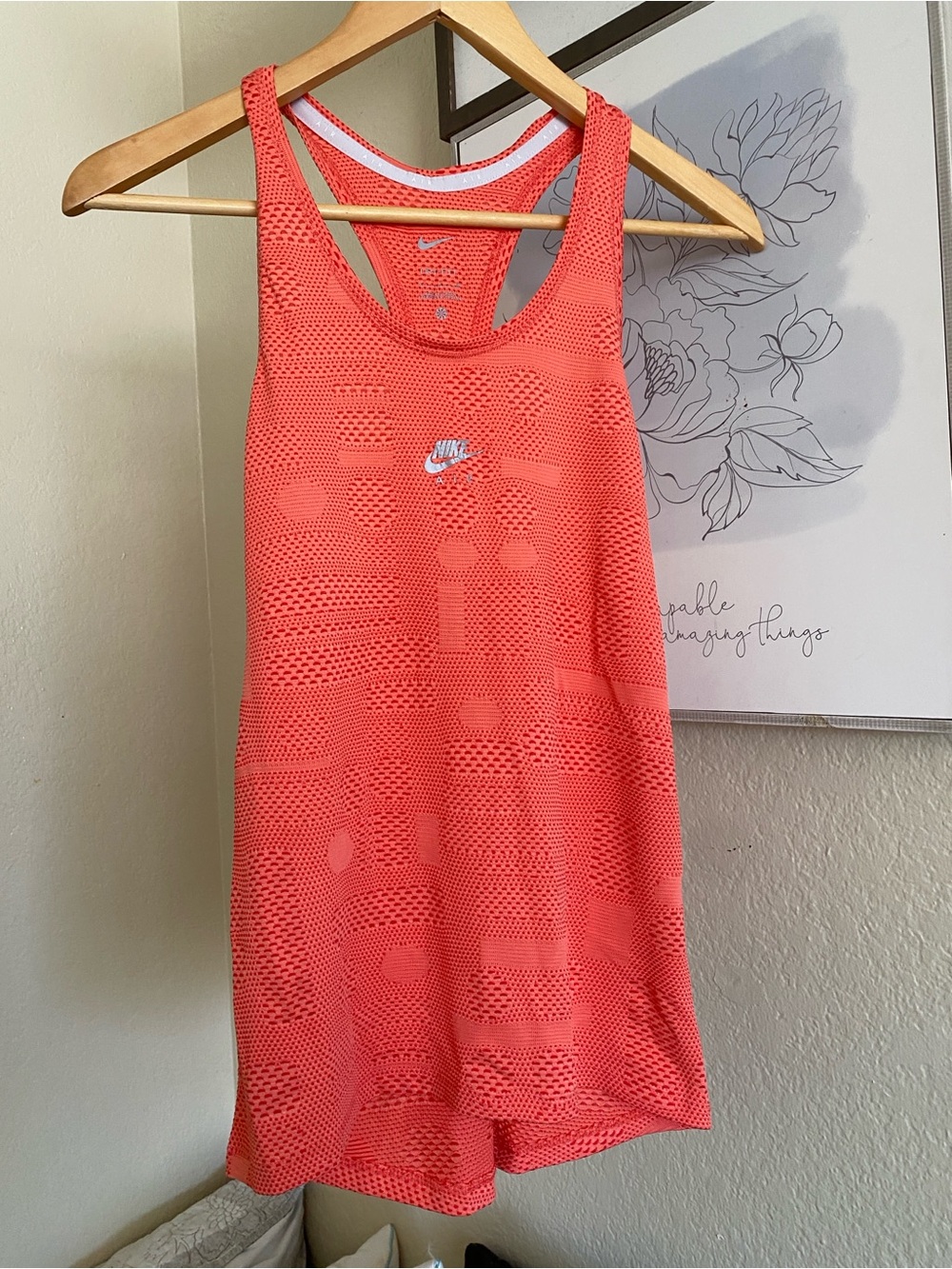Nike Coral Mesh Racerback Mini Dress